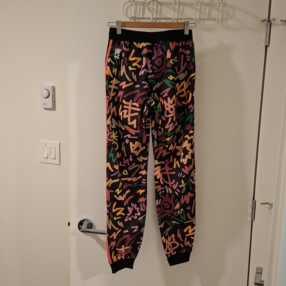 Adidas x Kris Andrew Small Black "Love Unites" Superstar Track Pants (Size XS) - Picture 8 of 10